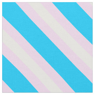 Transgender Pride Fabric by the Yard (Diagonal)