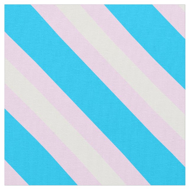 Transgender Pride Fabric by the Yard (Diagonal) (Close Up)