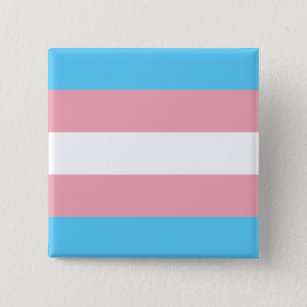 Transgender Pride Flag 15 Cm Square Badge