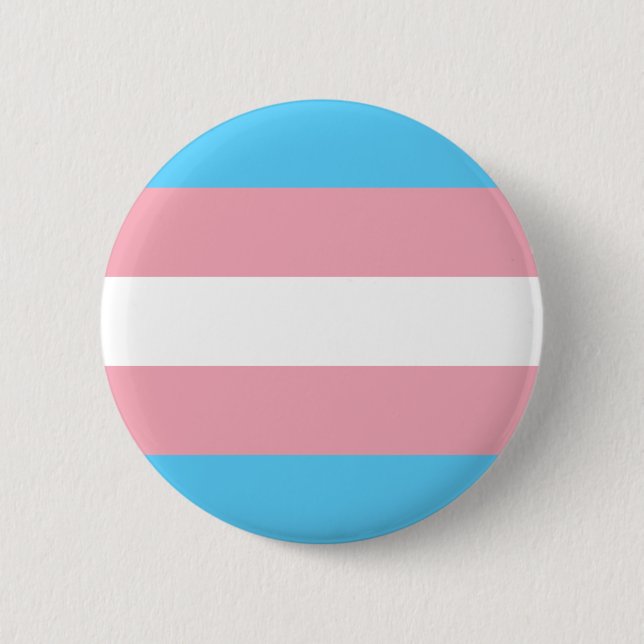 Transgender Pride Flag 6 Cm Round Badge (Front)