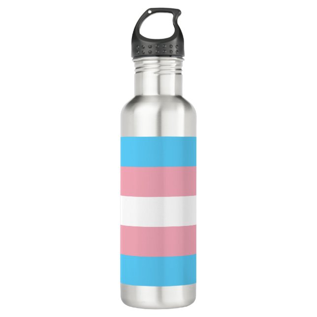 Transgender Pride Flag 710 Ml Water Bottle (Front)