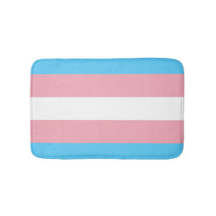 Transgender Pride Flag Bath Mat