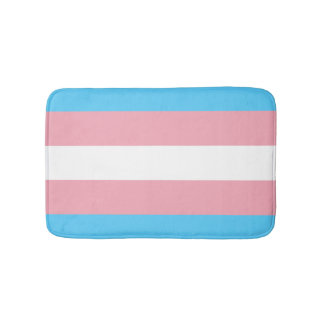 Transgender Pride Flag Bath Mat