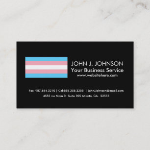 Transgender Pride Flag Business Card