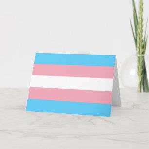 Transgender Pride Flag Card