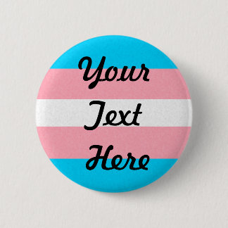 Transgender Pride Flag Coloured Background 6 Cm Round Badge