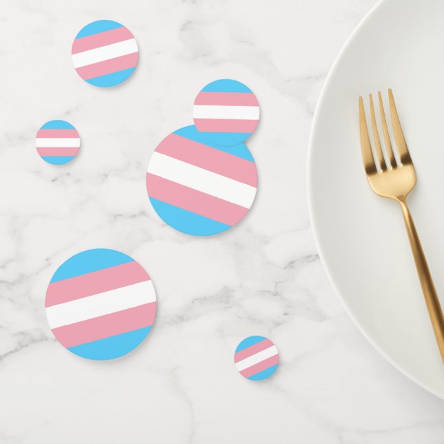Transgender Pride Flag Confetti (Group)