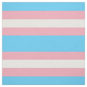 Transgender pride flag fabric