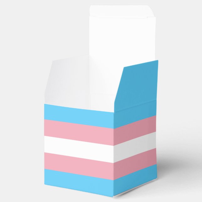 Transgender Pride Flag Favour Box (Opened)