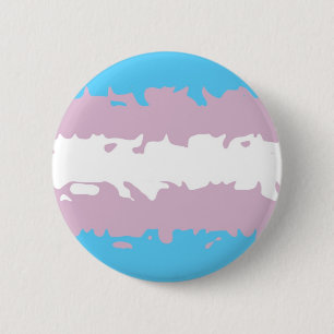 Transgender Pride Flag (Fuzzy) 6 Cm Round Badge