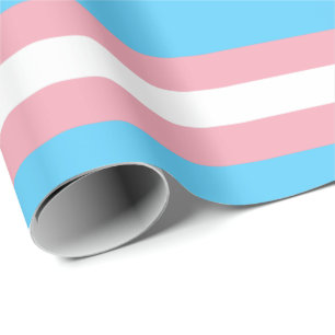 Transgender Pride Flag Horizontal Wrapping Paper