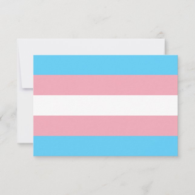 Transgender Pride Flag Invitation (Front)