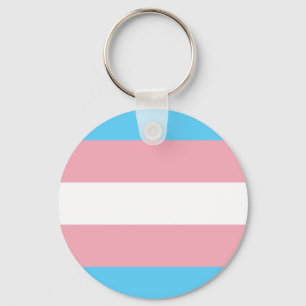 Transgender Pride Flag Key Ring