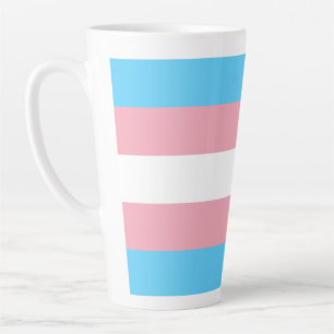 Transgender Pride Flag Latte Mug