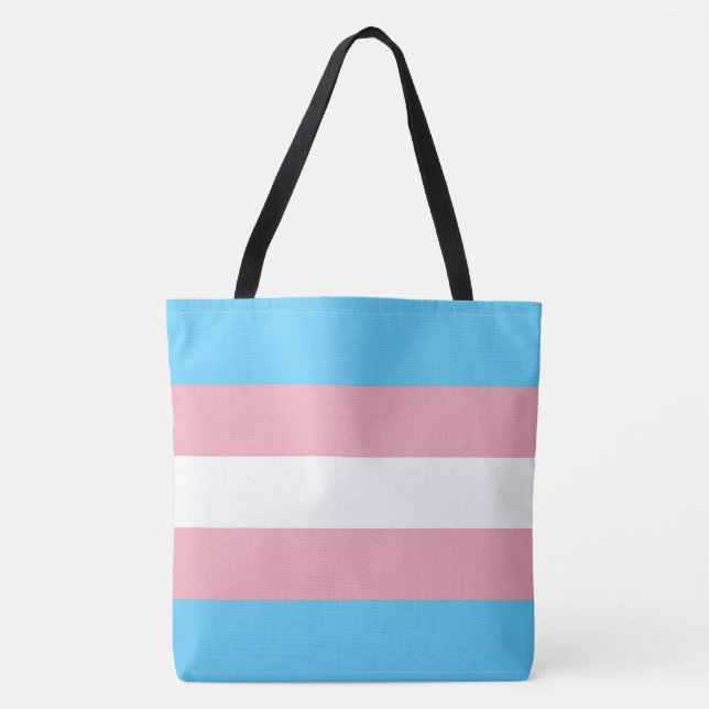 Transgender Pride Flag LGBT All-Over-Print Tote Bag (Front)