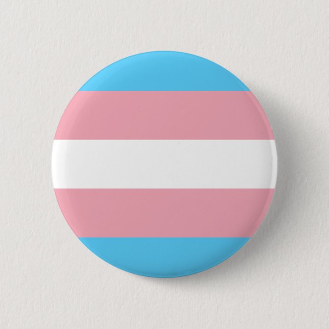 Transgender Pride Flag - LGBT Rainbow 6 Cm Round Badge (Front)