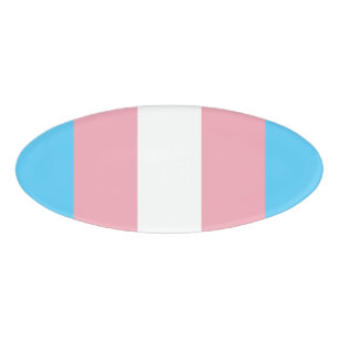 Transgender Pride Flag - LGBT Rainbow Name Tag
