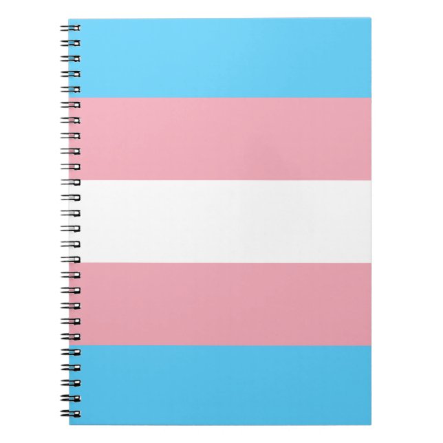 Transgender Pride Flag - LGBT Rainbow Notebook (Front)