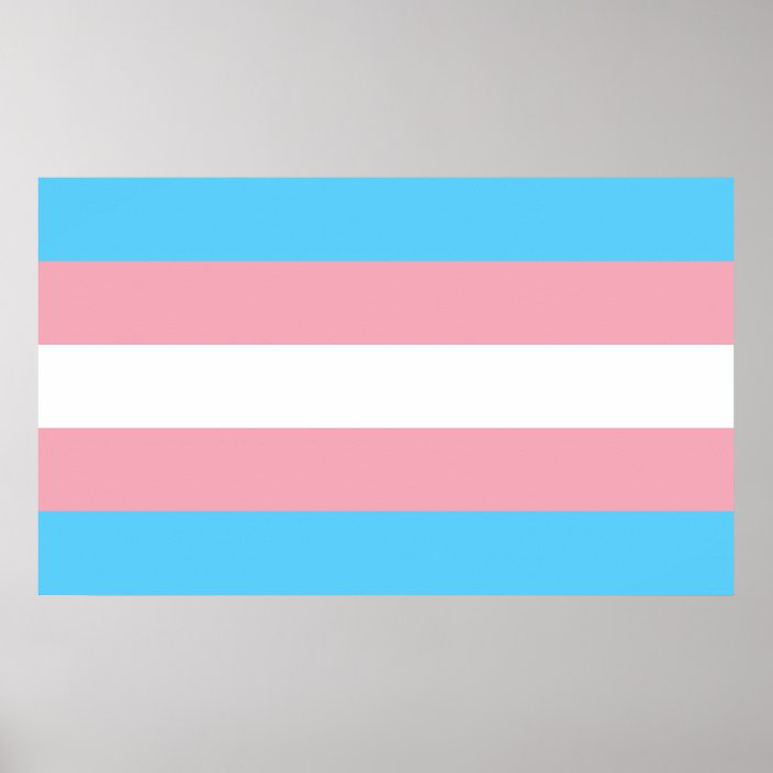 Transgender Pride Flag - LGBT Rainbow Poster | Zazzle.co.uk