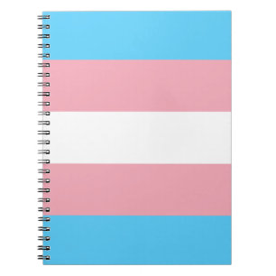 Transgender Pride Flag - LGBT Trans Rainbow Notebook