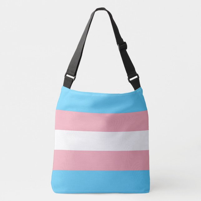 Transgender Pride Flag LGBTQ+ All-Over Print Crossbody Bag (Front)