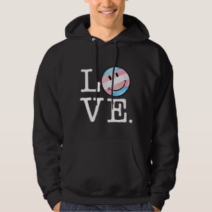 Transgender Pride Flag Love Hoodie