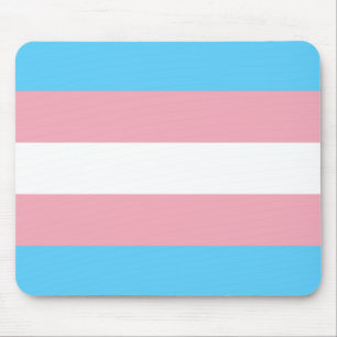 Transgender Pride Flag Mouse Mat