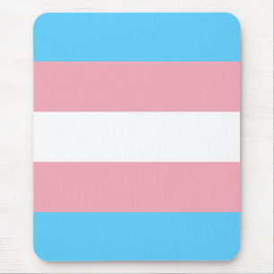Transgender Pride Flag Mouse Mat