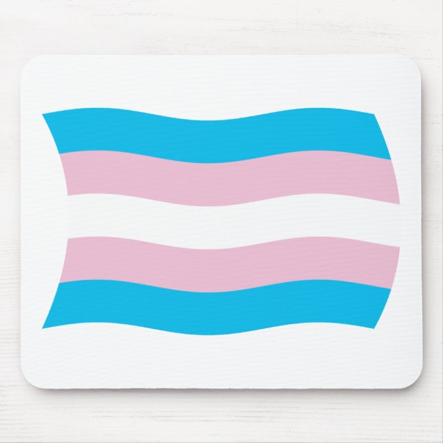 Transgender Pride Flag Mousepad (Front)