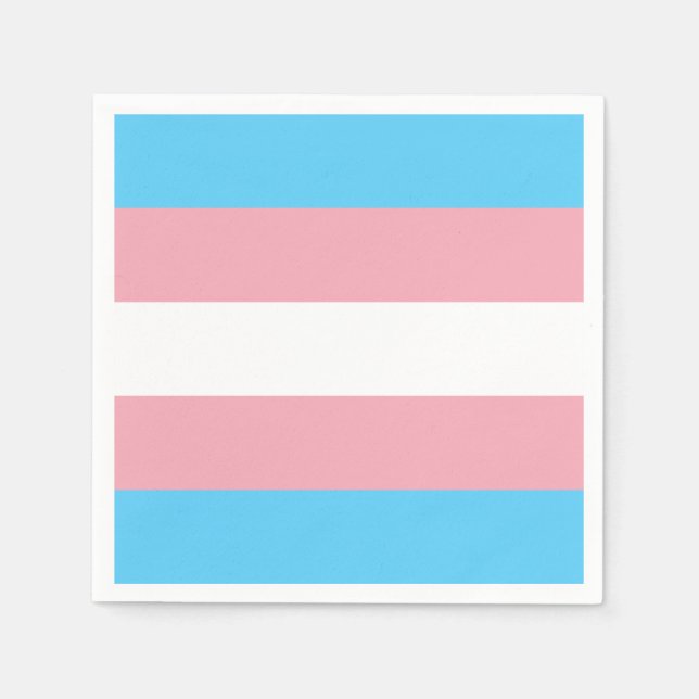 Transgender Pride Flag Napkin (Front)