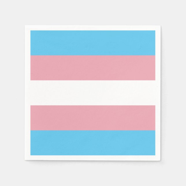 Transgender Pride Flag Napkin (Front)