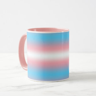 Transgender Pride Flag Pattern Design Mug
