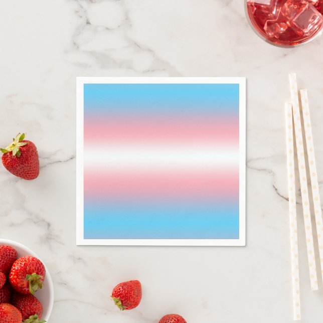 Transgender Pride Flag Pattern Design  Napkin (Insitu)