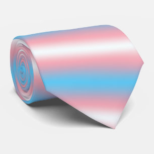 Transgender Pride Flag Pattern Design Tie