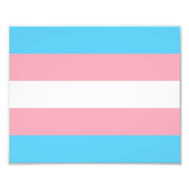 Transgender Pride Flag Photo Print (Front)
