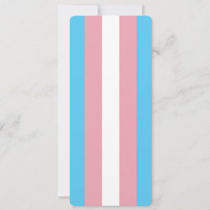 Transgender Pride Flag Pink Blue Notes Bookmark