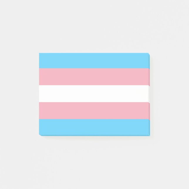 Transgender Pride Flag Post-it Notes (Front)