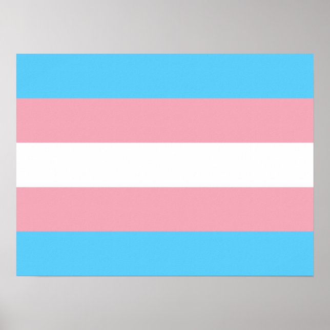 Transgender Pride Flag Poster (Front)
