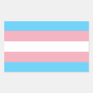 Transgender Pride Flag Rectangular Sticker