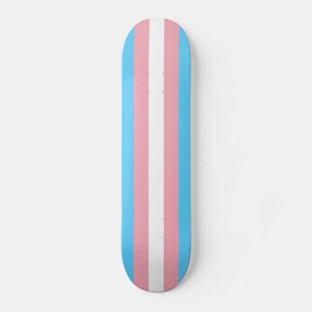 Transgender Pride Flag Skateboard (Front)