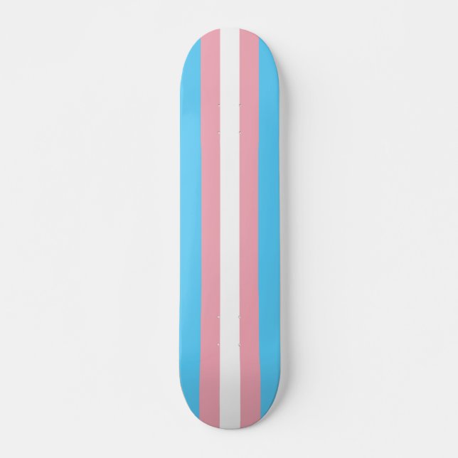 Transgender Pride Flag Skateboard (Front)