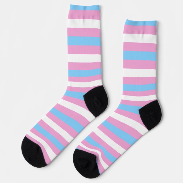 Transgender PRIDE Flag Socks (Left)