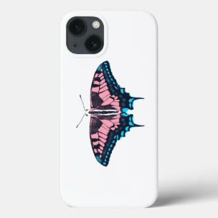 Transgender Pride Flag Swallowtail Butterfly iPhone 13 Case
