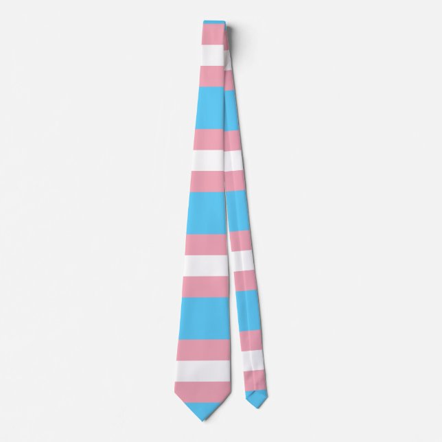 Transgender Pride Flag Tie (Front)