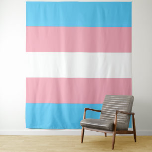 Transgender Pride Flag Vertical Tapestry
