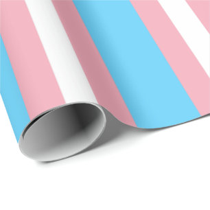 Transgender Pride Flag Vertical Wrapping Paper
