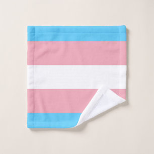 Transgender Pride Flag Wash Cloth