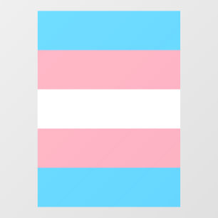 Transgender Pride Flag Window Cling