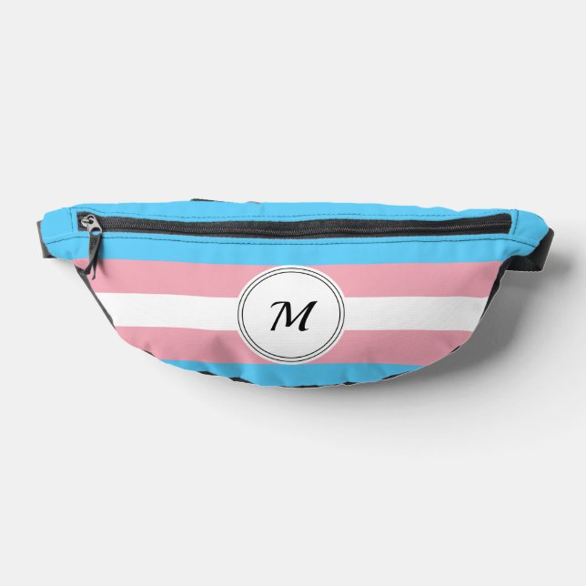 Transgender pride flag with a custom initial  bum bags (Lay Down)