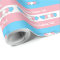 Transgender pride flag with text wrapping paper